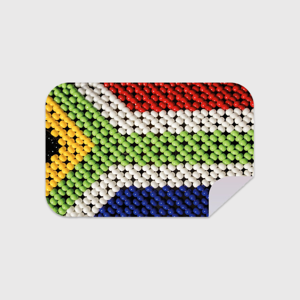 Bobums Microfibre XL Printed Towel - Beaded SA Flag