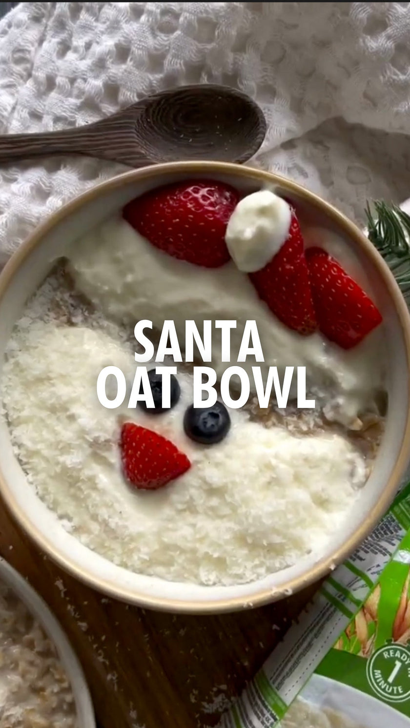 Santa-Inspired Oat Bowl