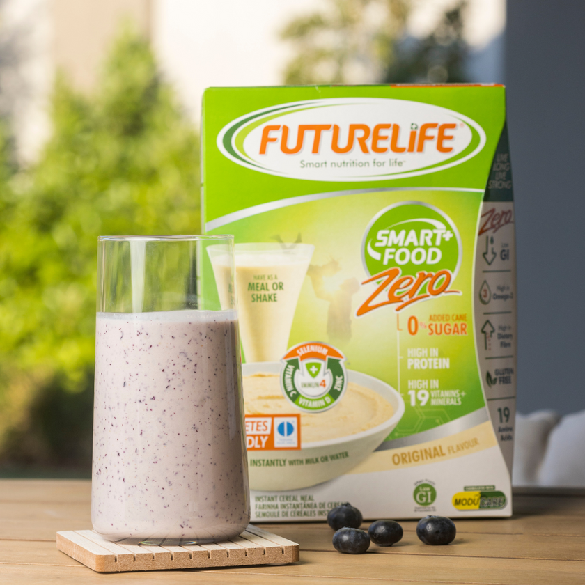 FUTURELIFE® PEACH AND BLUEBERRY SMOOTHIE