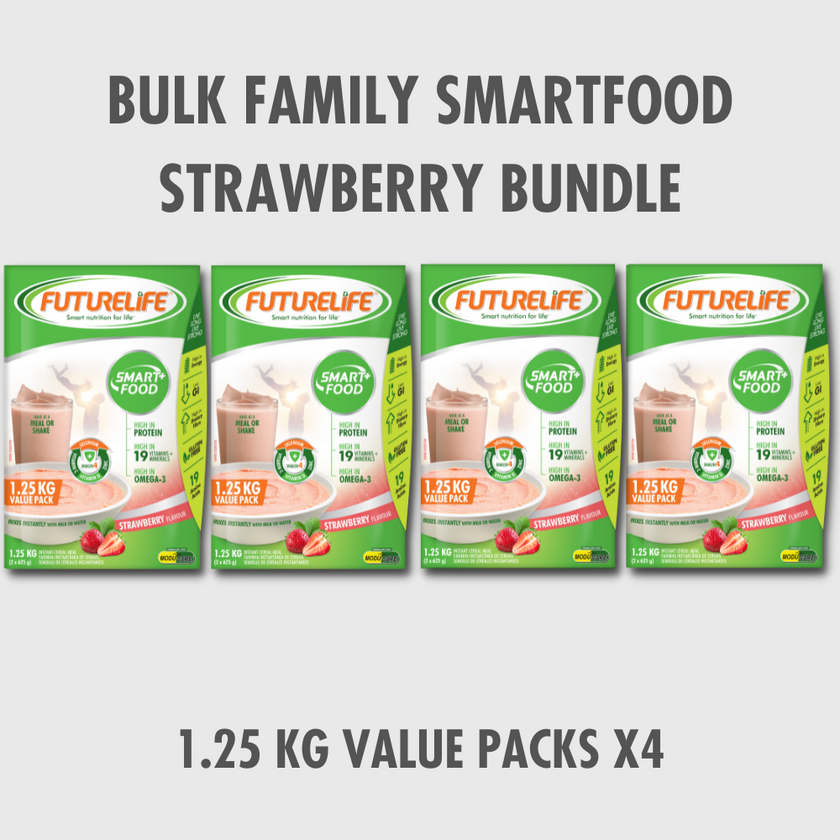 Futurelife Smartfood Strawberry Protein Powder Bulk Family Bundle