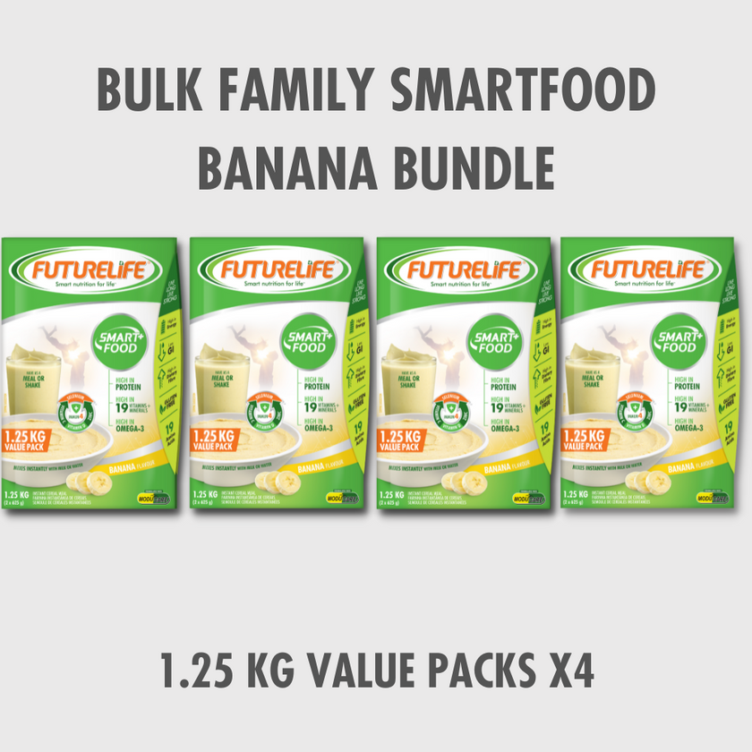 Futurelife Smartfood Banana Bundle 1.25kg Value Pack x4