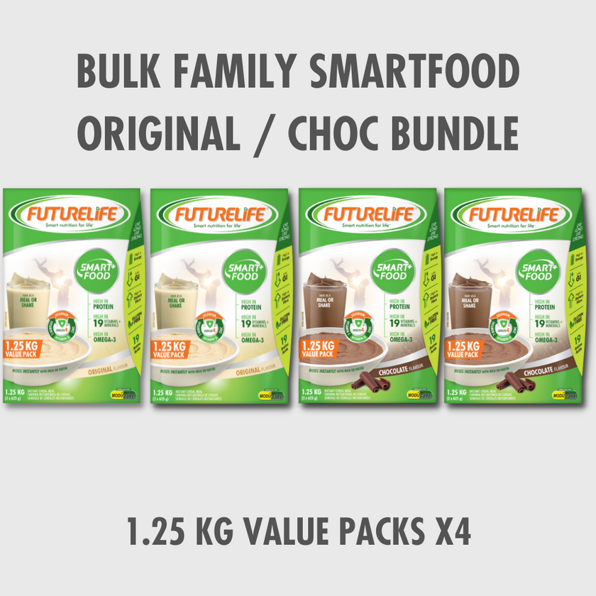 Futurelife Smartfood Protein Powder Bundle, Original and Chocolate 1.25kg Packs
