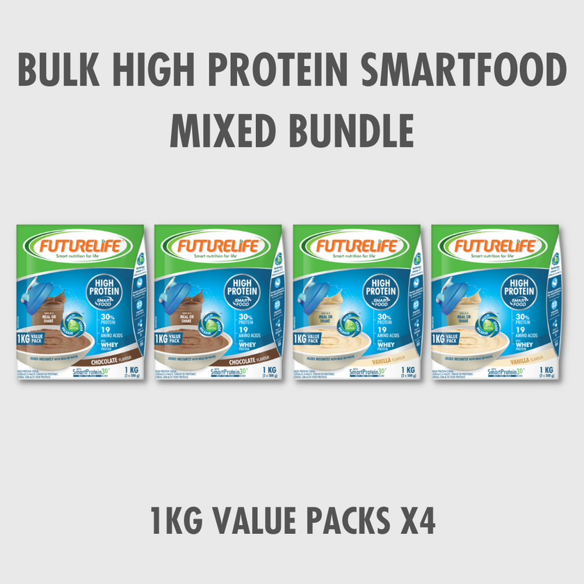Futurelife Bulk Protein Choc Vanilla Bundle 4x1kg Packs