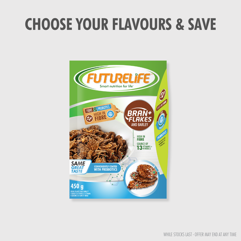 FUTURELIFE Bran Flakes and Barley Cereal 450g Pack
