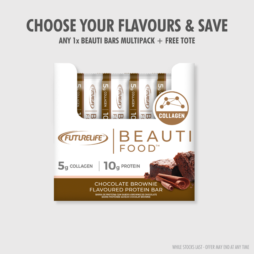 FUTURELIFE® BEAUTI FOOD™ Protein Bar - Chocolate Brownie / Pack of 20