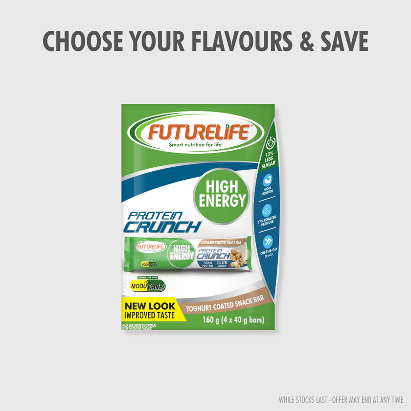 Futurelife High Energy Protein Crunch Bar yoghurt coated multipack