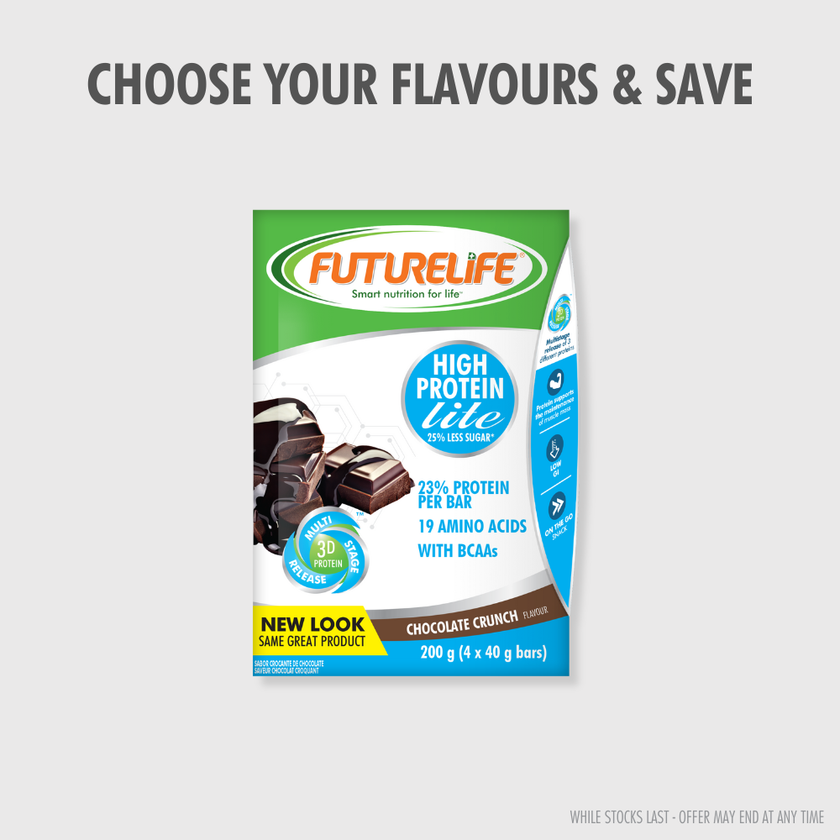 FutureLife High Protein Lite Chocolate Crunch Bar multipack