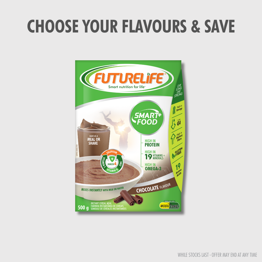 Smart food Chocolate 500g green white package front view