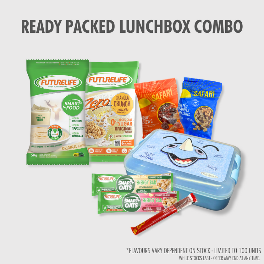 Riley the Rhino Pre-Packed Lunchbox Combo