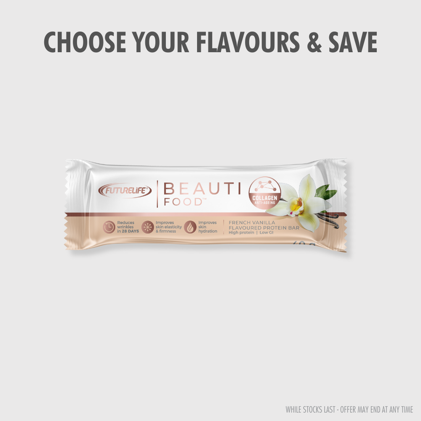 BEAUTI FOOD™ Protein Bar - French Vanilla / Single
