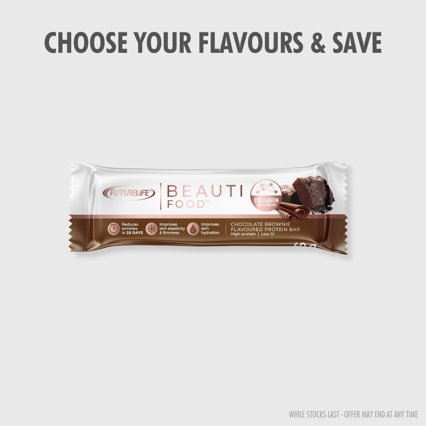 FUTURELIFE® BEAUTI FOOD™ Protein Bar - Chocolate Brownie / Single