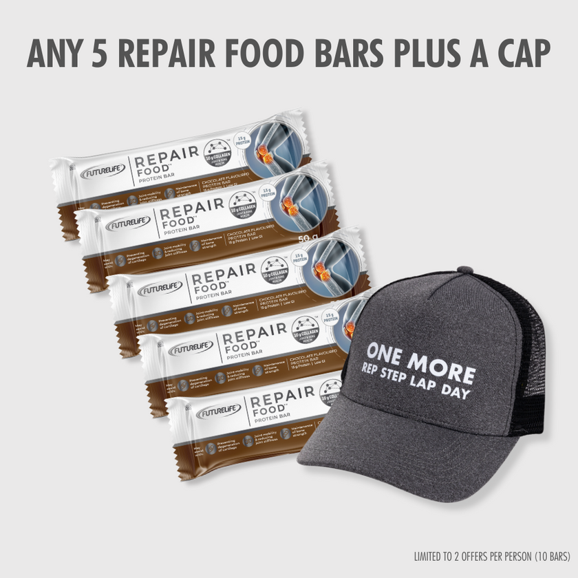 Chocolate Repair Food Bar x5 + One More Cap