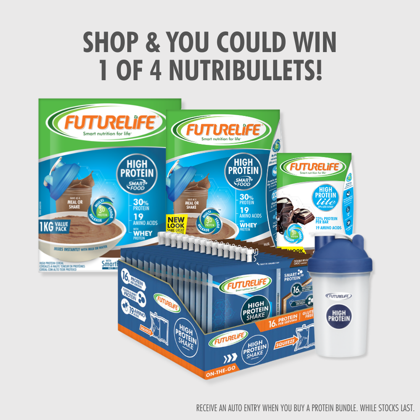 Futurelife Protein Power Up Bundle Chocolate shake packets and shaker