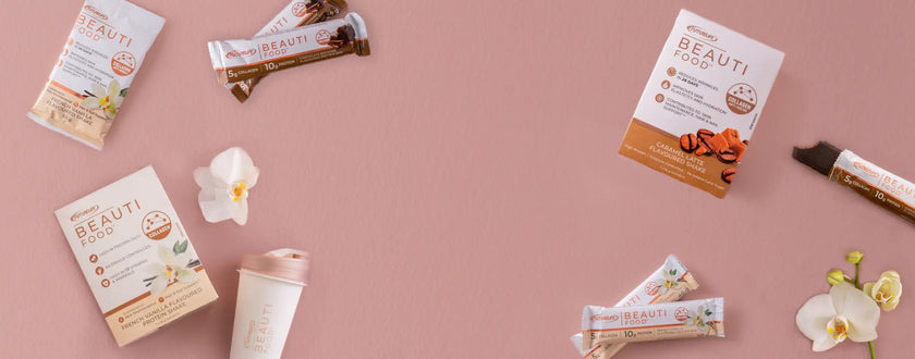 Gold and white floral beauty bar