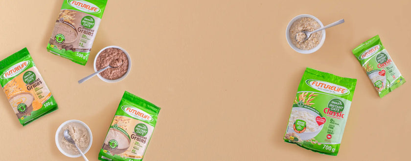 Green and white instant oatmeal packet with a spoon included, popular brand ’kopiko’ model ’oatmilk’.
