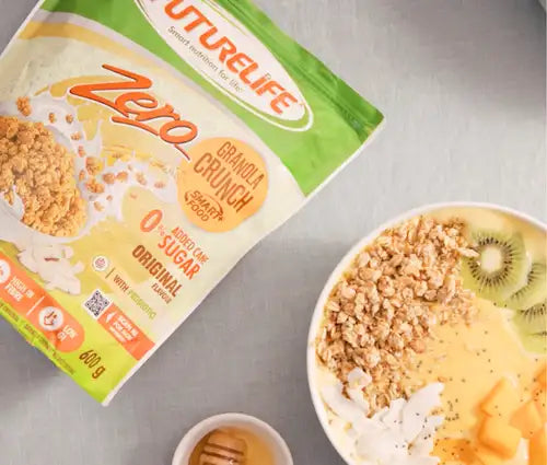 Naturelife zero granola crunch cereal bag.