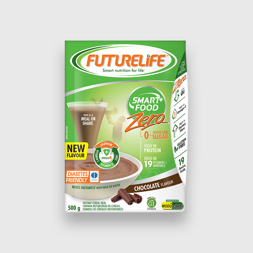 Smart Food Zero Chocolate Instant Meal Shake Mix 500g Bag