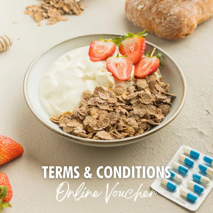 White bowl with cornflakes, strawberries and yogurt